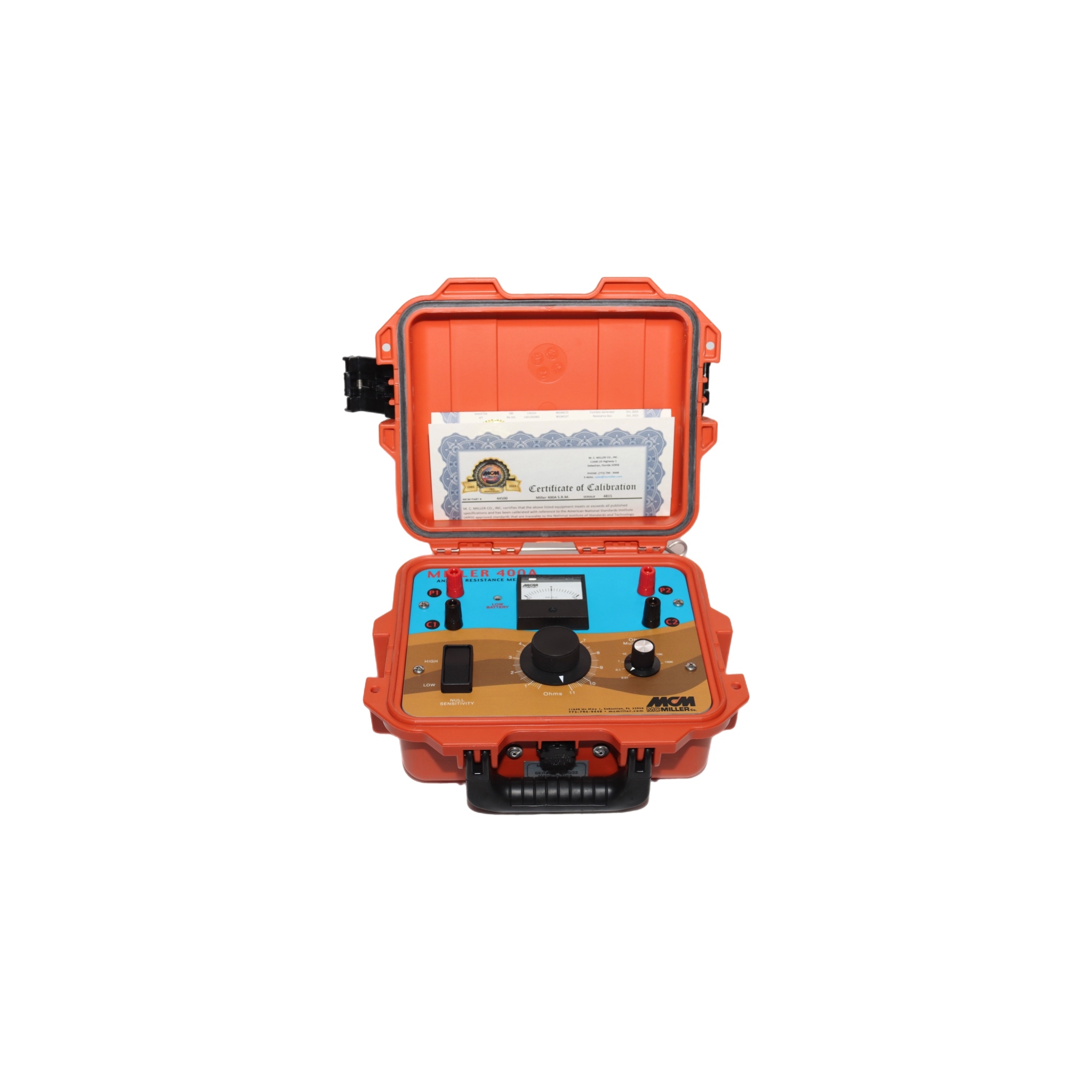 MCM #44500; 400A Analog Soil Resistivity Meter - BK Corrosion, LLC