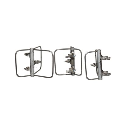 Industrial metal clamps and brackets for corrosion protection and maintenance.